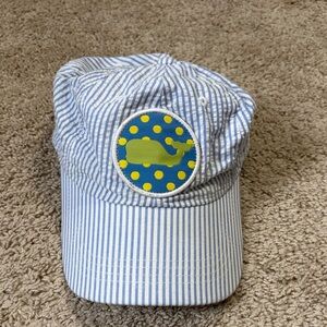 Vineyard Vines blue seersucker baseball hat Kentucky Derby